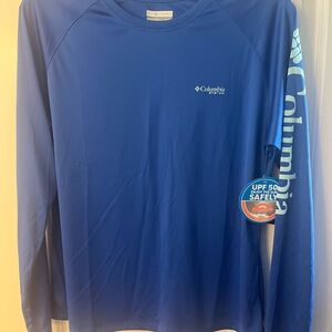 Columbia Royal Blue PFG long sleeve Shirt